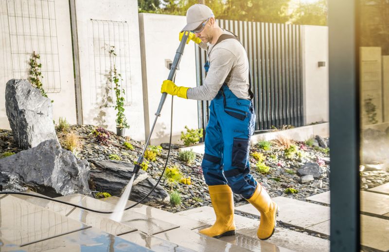 Powerwashing Equipment in Use